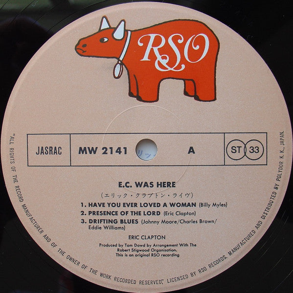 Eric Clapton - E.C. Was Here (Vinyl, LP, Album)