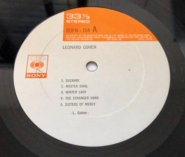 Leonard Cohen - Songs Of Leonard Cohen (Vinyl, LP, Album, Reissue) Very Good (VG) / Very Good (VG)