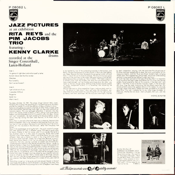Rita Reys - Jazz Pictures At An Exhibition (Vinyl, LP, Album, Remastered, Reissue, Limited Edition, Mono) Very Good (VG) / Near Mint (NM or M-)