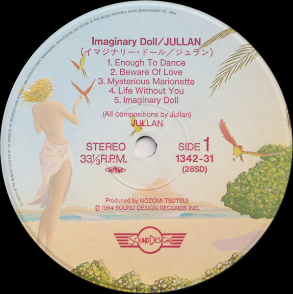 Jullan - Imaginary Doll (Vinyl, LP, Album) Good Plus (G+) / Fair (F)