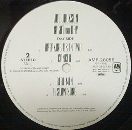 Joe Jackson - Night And Day (Vinyl, LP, Album)