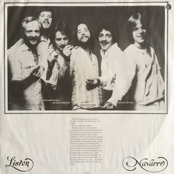 Navarro (7) - Listen (Vinyl, LP, Album) Very Good (VG) / Very Good (VG)