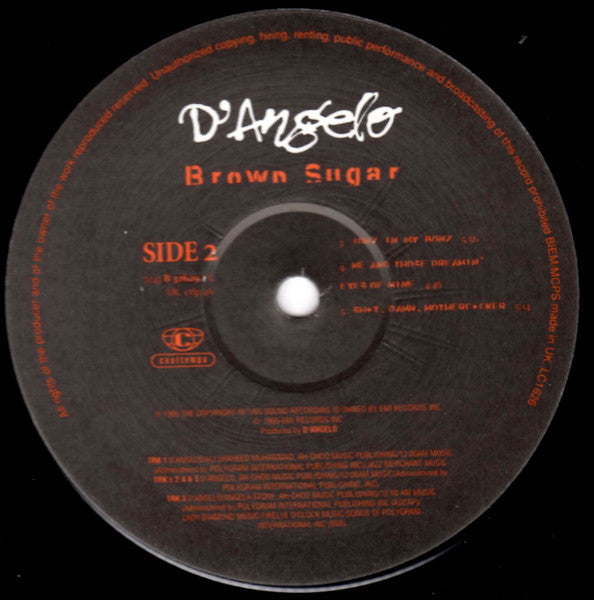 D'Angelo - Brown Sugar (2xVinyl, LP, Album, Reissue, Unofficial Release) Good Plus (G+) / Very Good (VG)