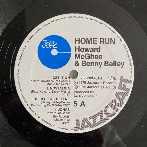 Howard McGhee - Home Run (Vinyl, LP, Album) Very Good (VG) / Very Good (VG)