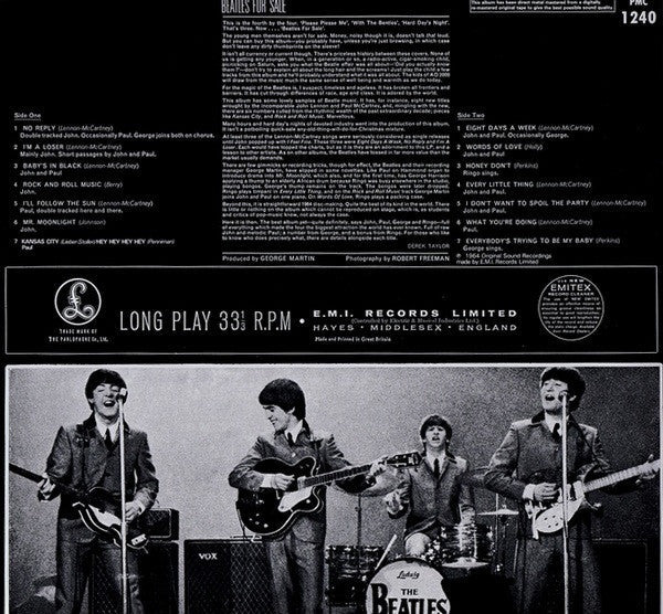 The Beatles - Beatles For Sale (Vinyl, LP, Album, Reissue, Remastered, Mono) Near Mint (NM or M-) / Very Good Plus (VG+)