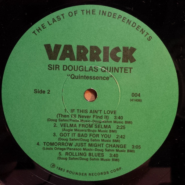 Sir Douglas Quintet - Quintessence (Vinyl, LP) Near Mint (NM or M-) / Very Good Plus (VG+)