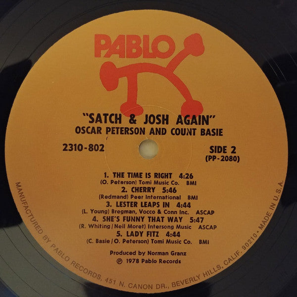 Oscar Peterson - Satch And Josh.....Again (Vinyl, LP, Album, Stereo) Very Good (VG) / Very Good (VG)