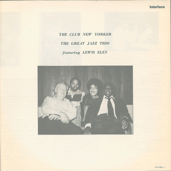 The Great Jazz Trio - The Club New Yorker (Vinyl, LP, Album, Stereo) Very Good Plus (VG+) / Near Mint (NM or M-)