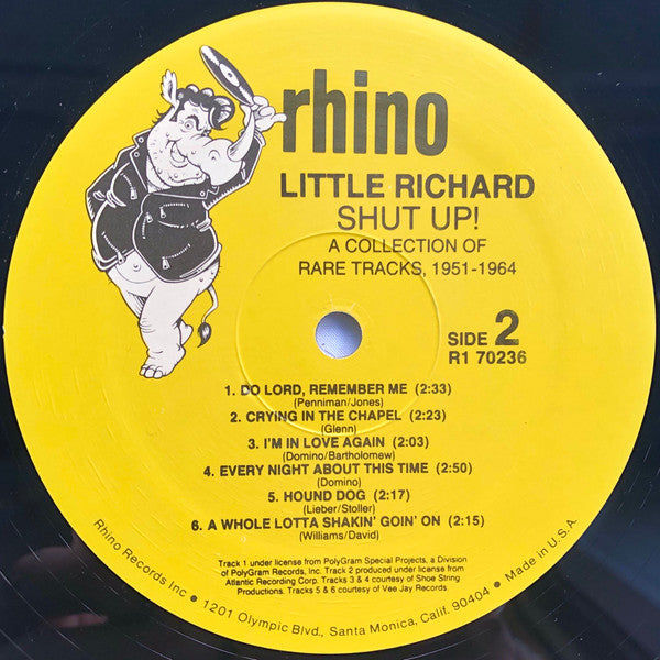 Little Richard - Shut Up! (A Collection Of Rare Tracks, 1951-1964) (Vinyl, LP, Compilation) Very Good (VG) / Very Good (VG)