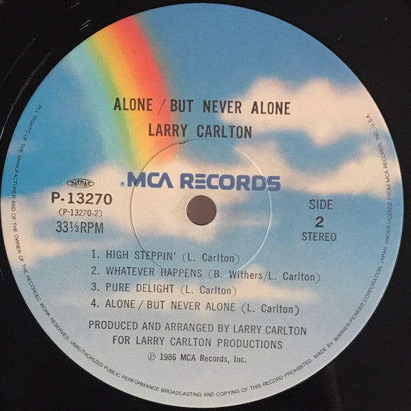 Larry Carlton - Alone/But Never Alone (Vinyl, LP, Album) Very Good Plus (VG+) / Very Good (VG)