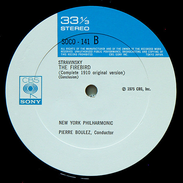 Igor Stravinsky - The Firebird (Complete Original 1910 Version) (Vinyl, LP, Album, Stereo) Near Mint (NM or M-) / Very Good Plus (VG+)