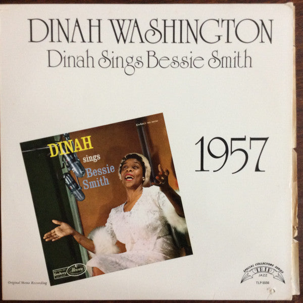 Dinah Washington - Dinah Sings Bessie Smith (Vinyl, LP, Compilation, Reissue, Mono) Good Plus (G+) / Very Good (VG)
