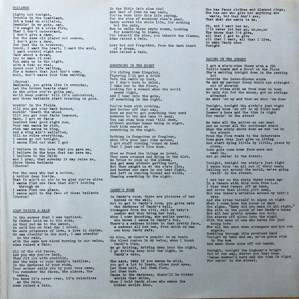 Bruce Springsteen - Darkness On The Edge Of Town (Vinyl, LP, Album)