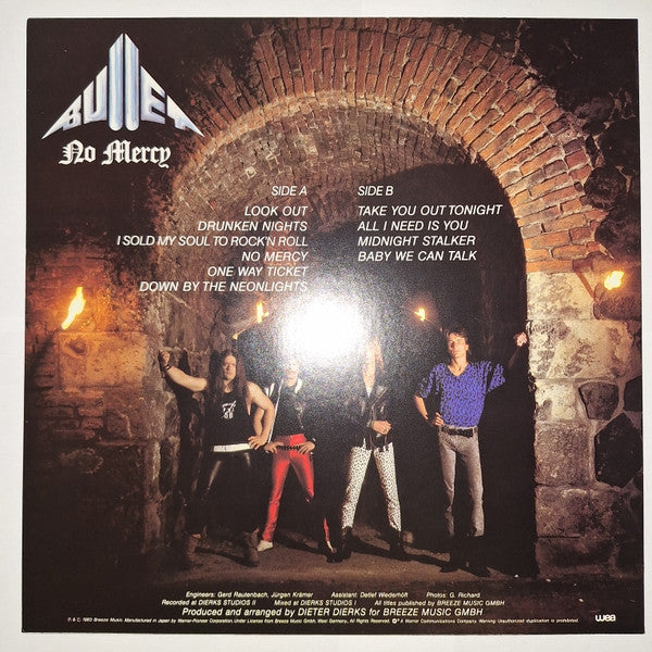 Bullet (17) - No Mercy (Vinyl, LP, Album) Very Good Plus (VG+) / Very Good Plus (VG+)