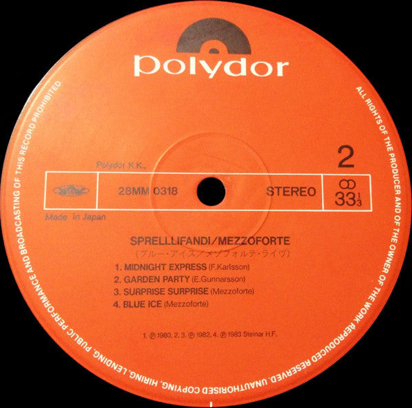 Mezzoforte - Sprellifandi (Vinyl, LP, Album) Near Mint (NM or M-) / Very Good (VG)