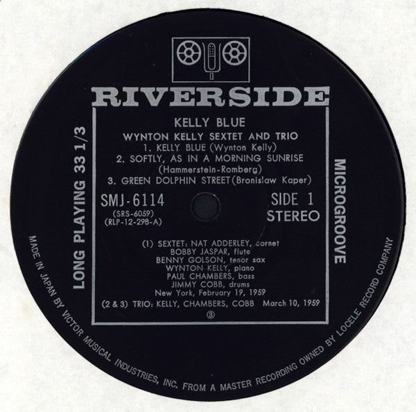 Wynton Kelly - Kelly Blue (Vinyl, LP, Album, Reissue, Stereo)
