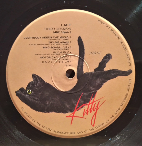 Carmen Maki & Laff - Laff (Vinyl, LP, Album) Very Good Plus (VG+) / Very Good (VG)