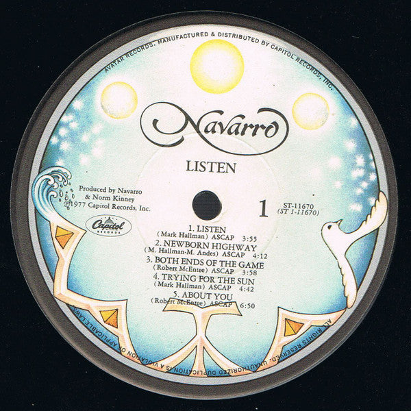 Navarro (7) - Listen (Vinyl, LP, Album) Very Good (VG) / Very Good (VG)