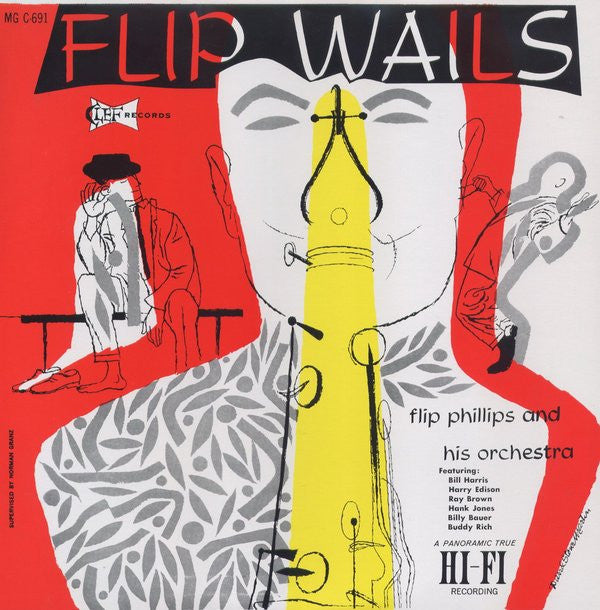 Flip Phillips And His Orchestra - Flip Wails (Vinyl, LP, Album, Reissue, Mono) Near Mint (NM or M-) / Very Good Plus (VG+)