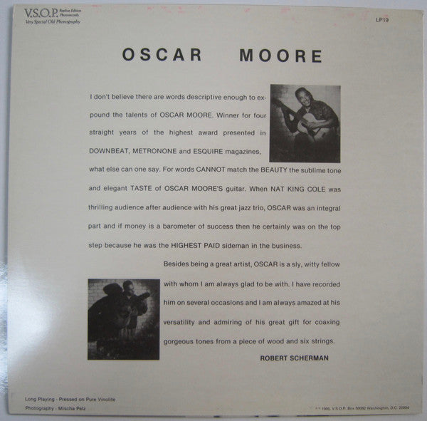 The Oscar Moore Quartet - Oscar Moore (Vinyl, LP, Album, Reissue) Very Good (VG) / Very Good (VG)