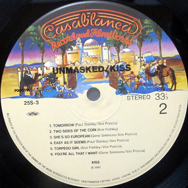 Kiss - Unmasked (Vinyl, LP, Album) Near Mint (NM or M-) / Very Good (VG)