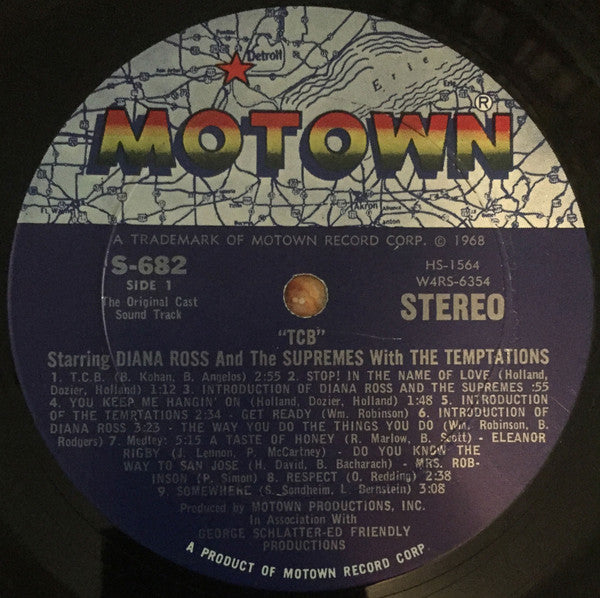 The Supremes - (The Original Sound Track From) TCB (Vinyl, LP, Album, Stereo) Very Good (VG) / Very Good (VG)