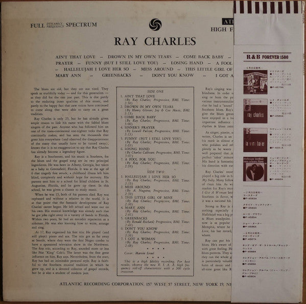 Ray Charles - Ray Charles (Vinyl, LP, Compilation, Reissue, Mono)