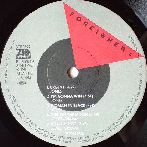 Foreigner - 4 (Vinyl, LP, Album, Stereo)
