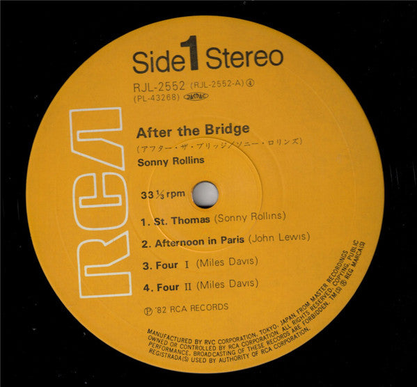 Sonny Rollins - After The Bridge (Vinyl, LP, Album, Reissue)