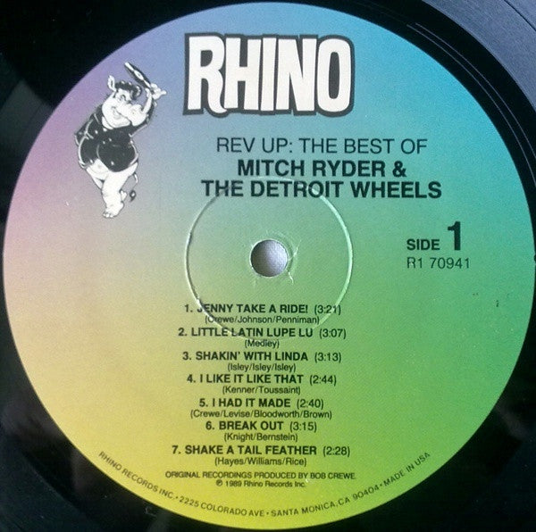 Mitch Ryder & The Detroit Wheels - Rev Up - The Best Of Mitch Ryder & The Detroit Wheels (Vinyl, LP, Compilation, Reissue) Very Good Plus (VG+) / Very Good Plus (VG+)