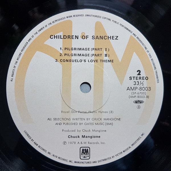 Chuck Mangione - Children Of Sanchez (2xVinyl, LP, Album, Reissue) Very Good Plus (VG+) / Very Good (VG)