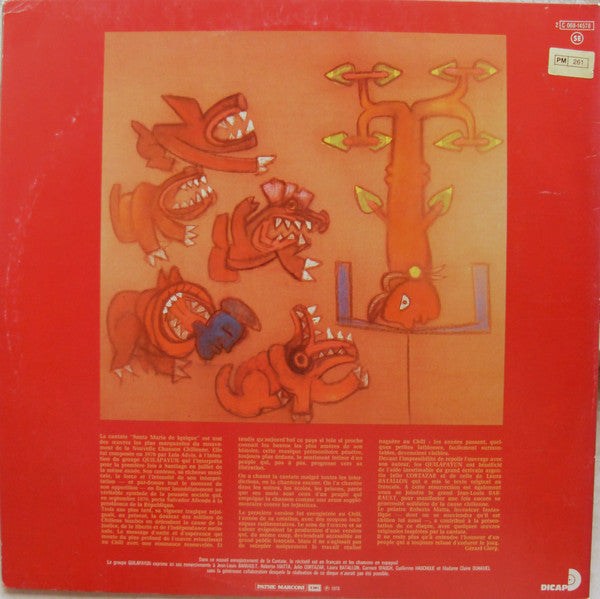 Quilapayún - Santa Maria De Iquique (Vinyl, LP, Album) Very Good Plus (VG+) / Very Good Plus (VG+)