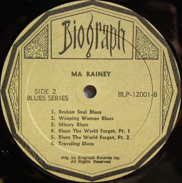 Ma Rainey And Her Georgia Band - Blues The World Forgot (Vinyl, LP, Compilation) Good Plus (G+) / Very Good (VG)
