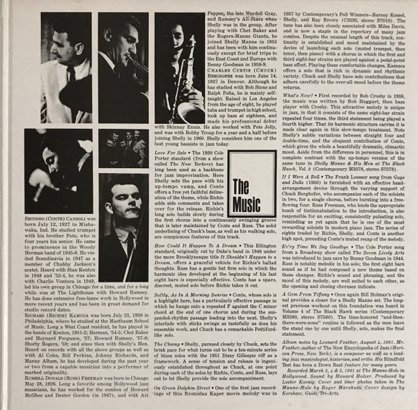 Shelly Manne & His Men - Live! Shelly Manne & His Men At The Manne ...