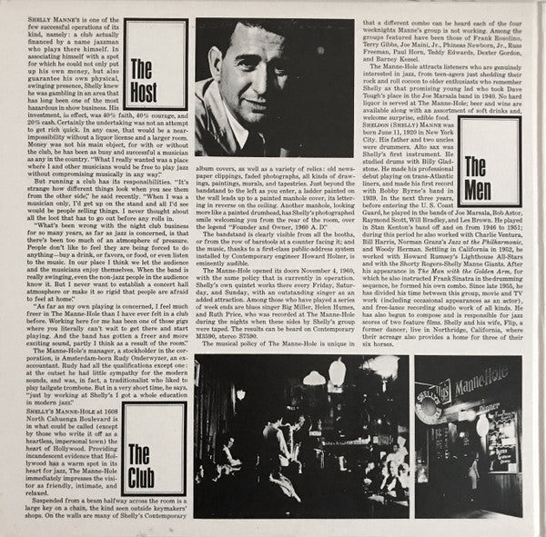Shelly Manne & His Men - Live! Shelly Manne & His Men At The Manne Hole (2xVinyl, LP, Album, Reissue, Stereo) Very Good Plus (VG+) / Very Good Plus (VG+)