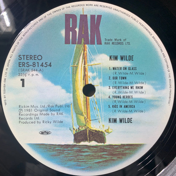 Kim Wilde - Kim Wilde (Vinyl, LP, Album, Stereo)