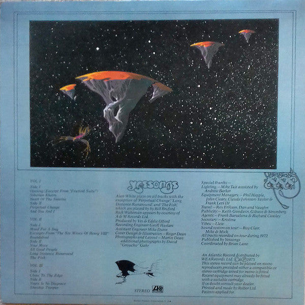 Yes - Yessongs (Vinyl, LP, Album, Reissue)
