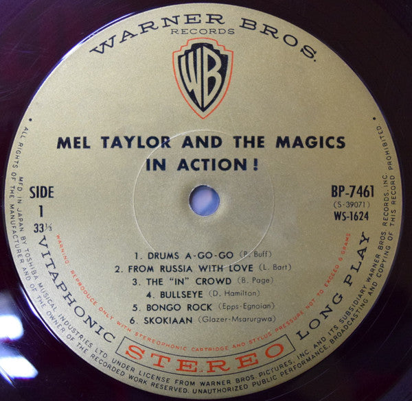 Mel Taylor And The Magics - Drums A-Go-Go (Vinyl, LP, Album, Stereo) Good Plus (G+) / Very Good (VG)