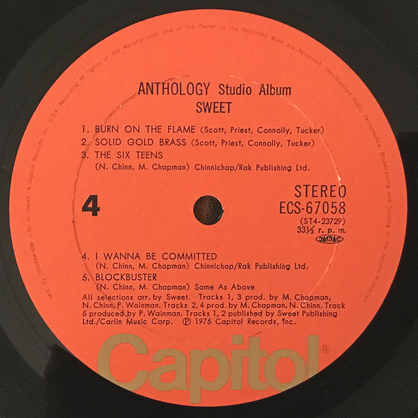 The Sweet - Anthology (Vinyl, LP, Album)