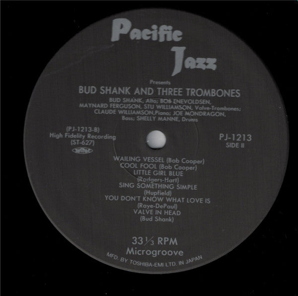 Bud Shank - Strings & Trombones (The Saxophone Artistry Of Bud Shank) (Vinyl, LP, Album, Reissue, Mono) Near Mint (NM or M-) / Very Good Plus (VG+)