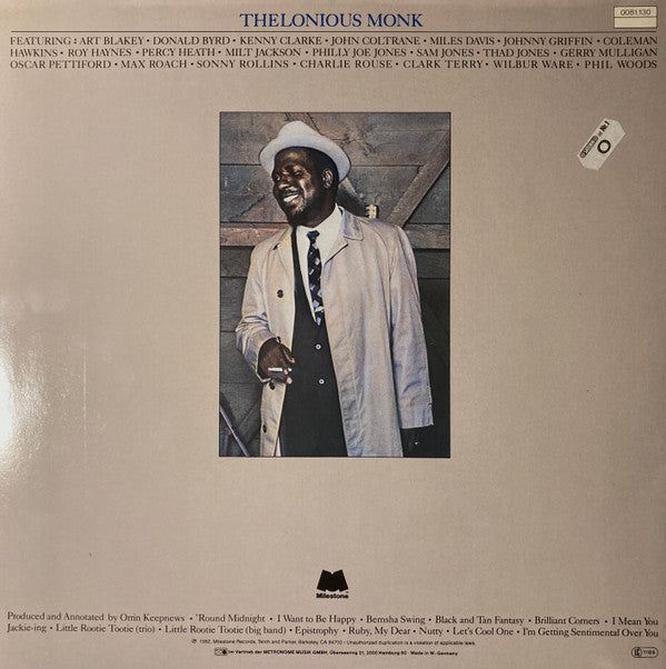 Thelonious Monk - The Thelonious Monk Memorial Album (2xVinyl, LP, Compilation) Near Mint (NM or M-) / Good Plus (G+)