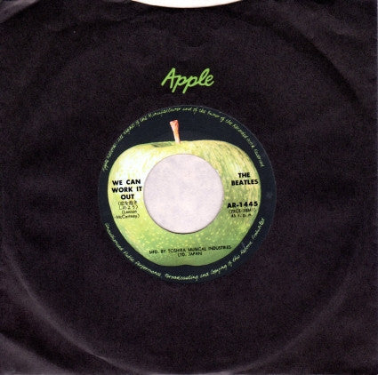 The Beatles - We Can Work It Out / Day Tripper (Vinyl, 7", 45 RPM, Single, Reissue, Mono) Very Good Plus (VG+) / Very Good (VG)