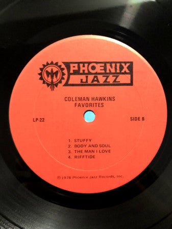 Coleman Hawkins - Favorites (Vinyl, LP, Album, Mono) Good Plus (G+) / Very Good (VG)