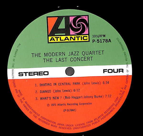 The Modern Jazz Quartet - The Last Concert (2xVinyl, LP) Very Good Plus (VG+) / Very Good Plus (VG+)