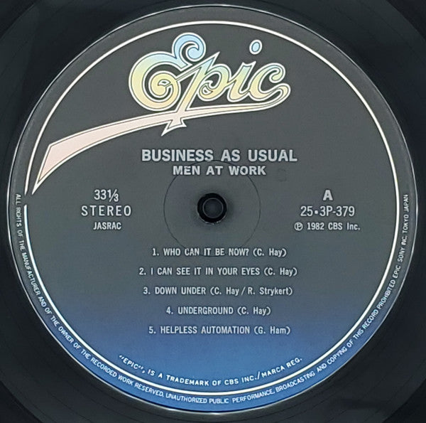 Men At Work - Business As Usual (Vinyl, LP, Album)