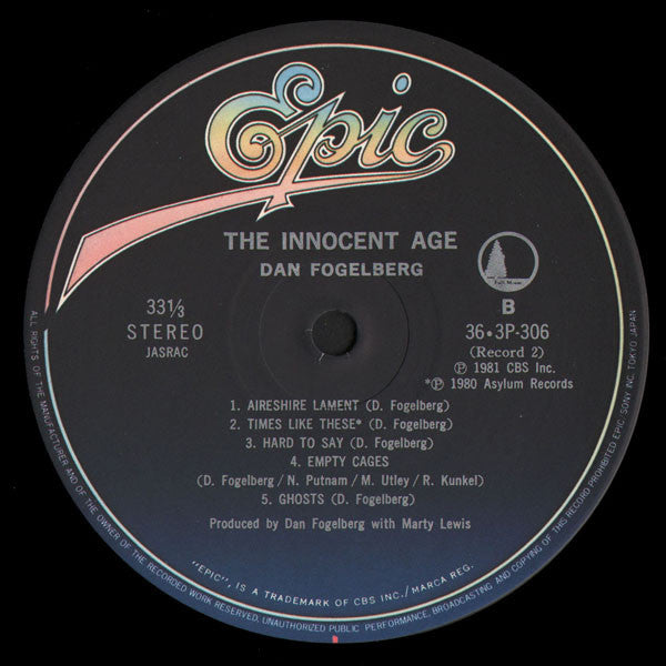 Dan Fogelberg - The Innocent Age (Vinyl, LP, Album)
