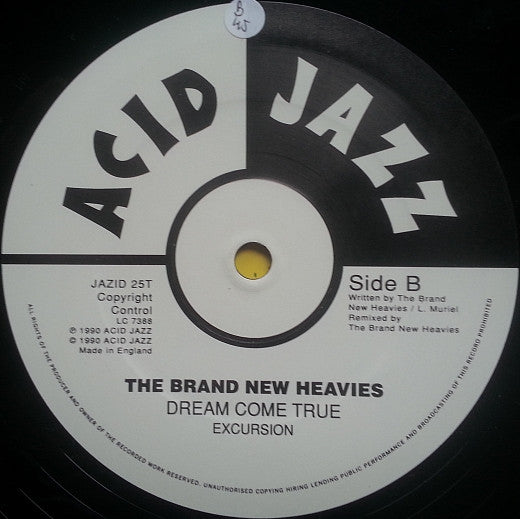 The Brand New Heavies - Dream Come True (Brand New Mix) (Vinyl, 12") Very Good (VG) / Very Good (VG)