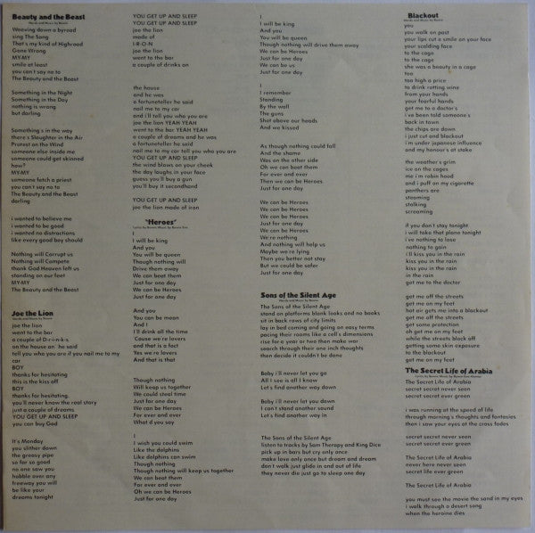 David Bowie - "Heroes" = 英雄夢語り（ヒーローズ） (Vinyl, LP, Album, Reissue)