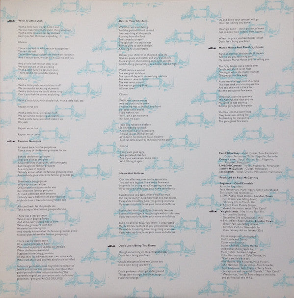 Wings (2) - London Town (Vinyl, LP, Album, Stereo) Very Good Plus (VG+) / Very Good Plus (VG+)