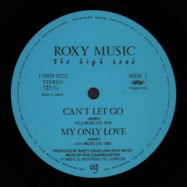 Roxy Music - The High Road (Vinyl, 12", Mini-Album)